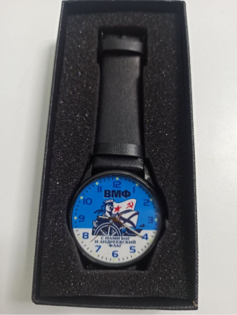 Часы наручные ВМФ, синий, белый, черный - интернет магазин Полигон