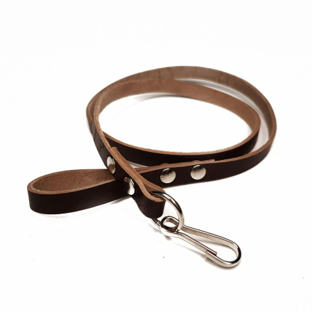 Шнур страховочный, черный, кожа - интернет магазин Полигон