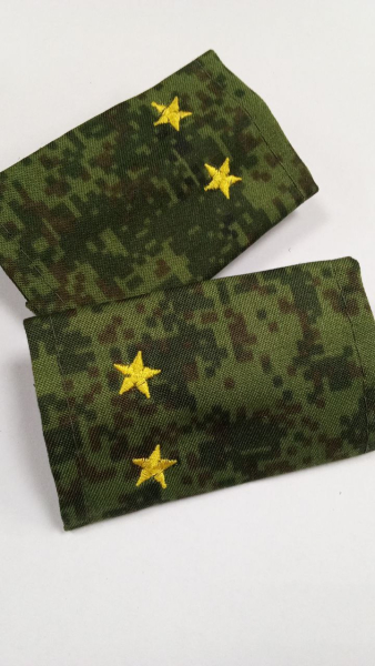 Ф-пог. русская цифра вышит. желтым (лейтенант)