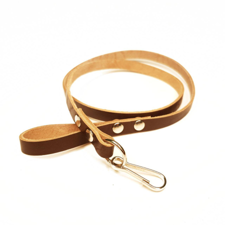 Шнур страховочный, коричневый, кожа - интернет магазин Полигон