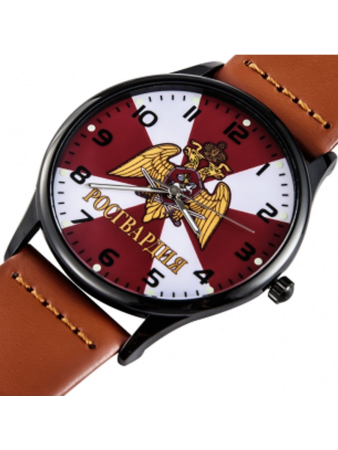 Часы наручные Росгвардия, красный, черный - интернет магазин Полигон