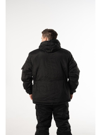Костюм зимний Горка 6, цвет Черный, ткань рип-стоп - интернет магазин Полигон