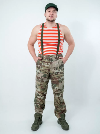 Майка-тельняшка (ГОСТ облегченный) МЧС, оранжевый - интернет магазин Полигон