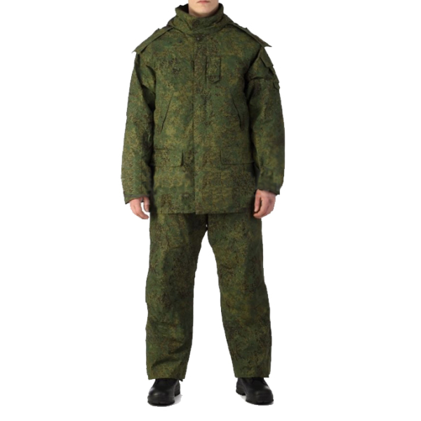 Костюм зимний полевой ТУ 858-6154-2010 рип-стоп зеленая цифра