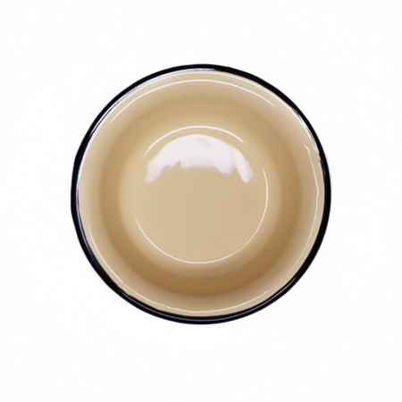 Миска, бежевый, эмаль, 0,4 л - интернет магазин Полигон