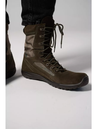 Берцы ТАКТИК, мох, замша - интернет магазин Полигон