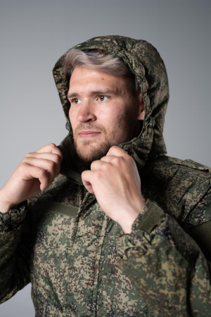 Куртка зимняя Полевая, ткань рип-стоп, цвет Зеленая цифра - интернет магазин Полигон