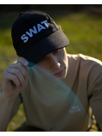 Бейсболка вышитая SWAT, черный - интернет магазин Полигон