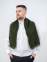 Шарф, оливковый, пан, шерсть - интернет магазин Полигон