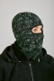 Маска Лыжник (1 отверстие), зеленый, пан, шерсть - интернет магазин Полигон