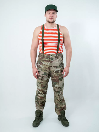 Майка-тельняшка (ГОСТ облегченный) МЧС, оранжевый - интернет магазин Полигон