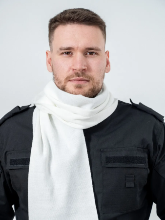 Шарф, белый - интернет магазин Полигон