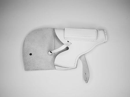 Кобура Пистолет Макарова поясная закрытая штатная, белый - интернет магазин Полигон