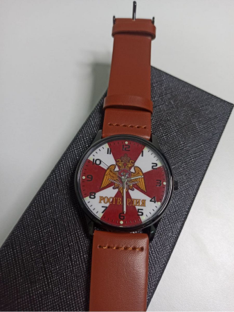 Часы наручные Росгвардия, красный, черный - интернет магазин Полигон