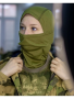 Защитная маска балаклава №1, оливковый, полиэстер - интернет магазин Полигон