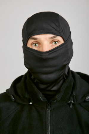 Составная маска подшлемник №13, черный, полиэстер - интернет магазин Полигон